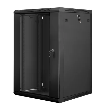 Lanberg Armario mural rack 19" negro
