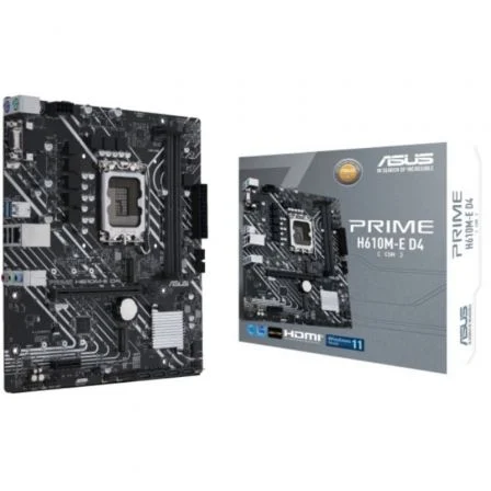 ASUS Prime H610M-E D4-CSM/ Socket 1700/ DDR4/ PCIe 4.0/ Micro Atx