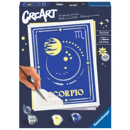 Ravensburger Kit para pintar con números creart serie trend d zodiac: escorpio