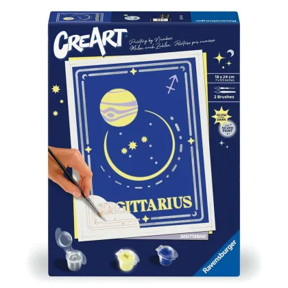 Ravensburger Kit para pintar con números creart serie trend d zodiac: sagitario