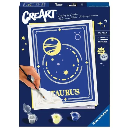 Ravensburger Kit para pintar con números creart serie trend d zodiac: tauro