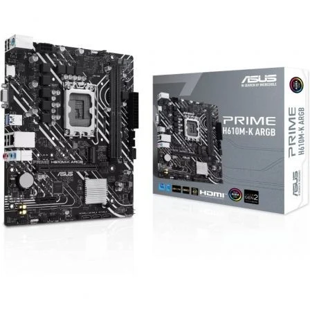 ASUS Prime H610M-K ARGB Socket 1700/ DDR5/ PCIe 4.0/ Micro Atx