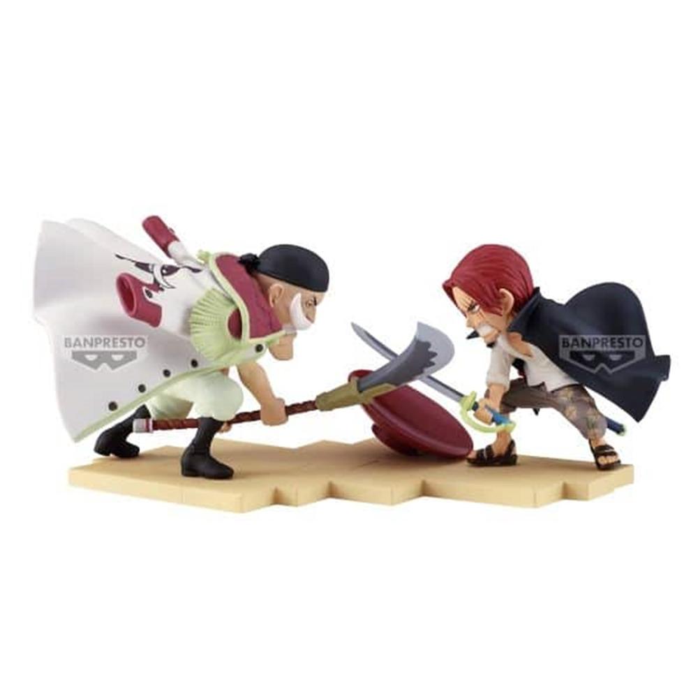 Banpresto Figura one piece world collectable figure log stories edward newgate vs shanks 13cm