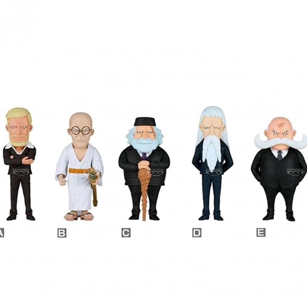 Banpresto Figura one piece world collectable figure five elders 12 unidades 7cm
