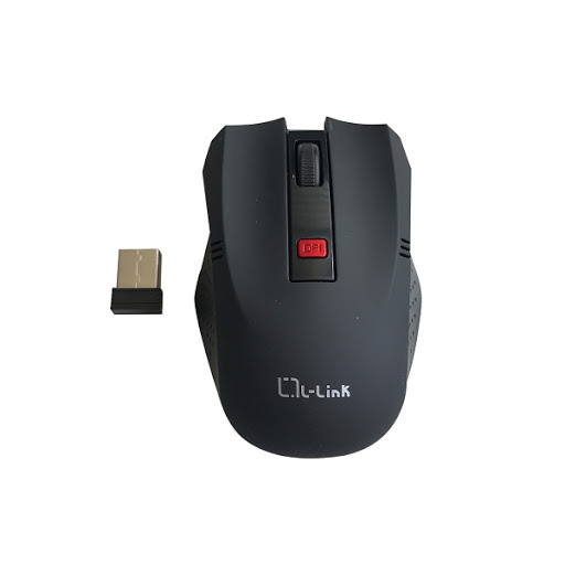 L - link Raton optico inalambrico negro