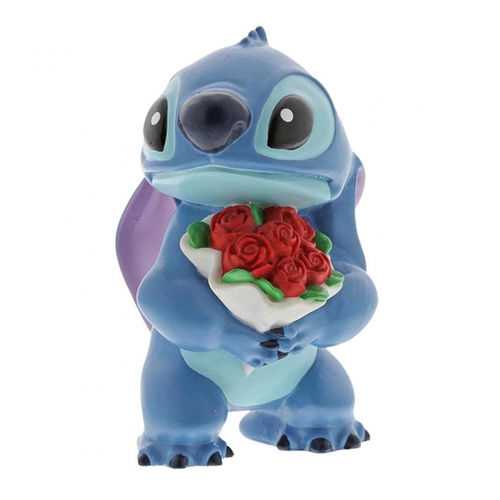 Enesco Figura disney lilo & stitch stitch con ramo de rosas