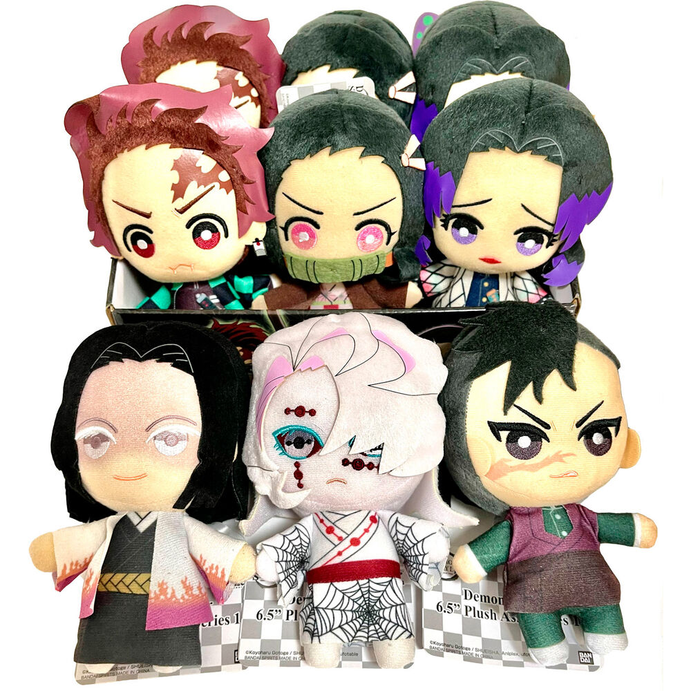 Banpresto Set peluches kimetsu no yaiba demon slayer 9 unidades edicion exclusiva