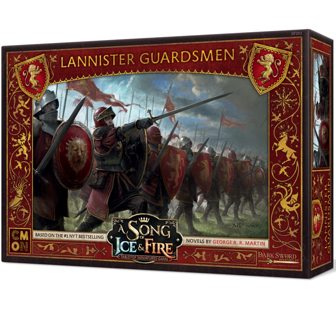Asmodee Juego de mesa cancion de hielo y fuego: guardias lannister pegi 14