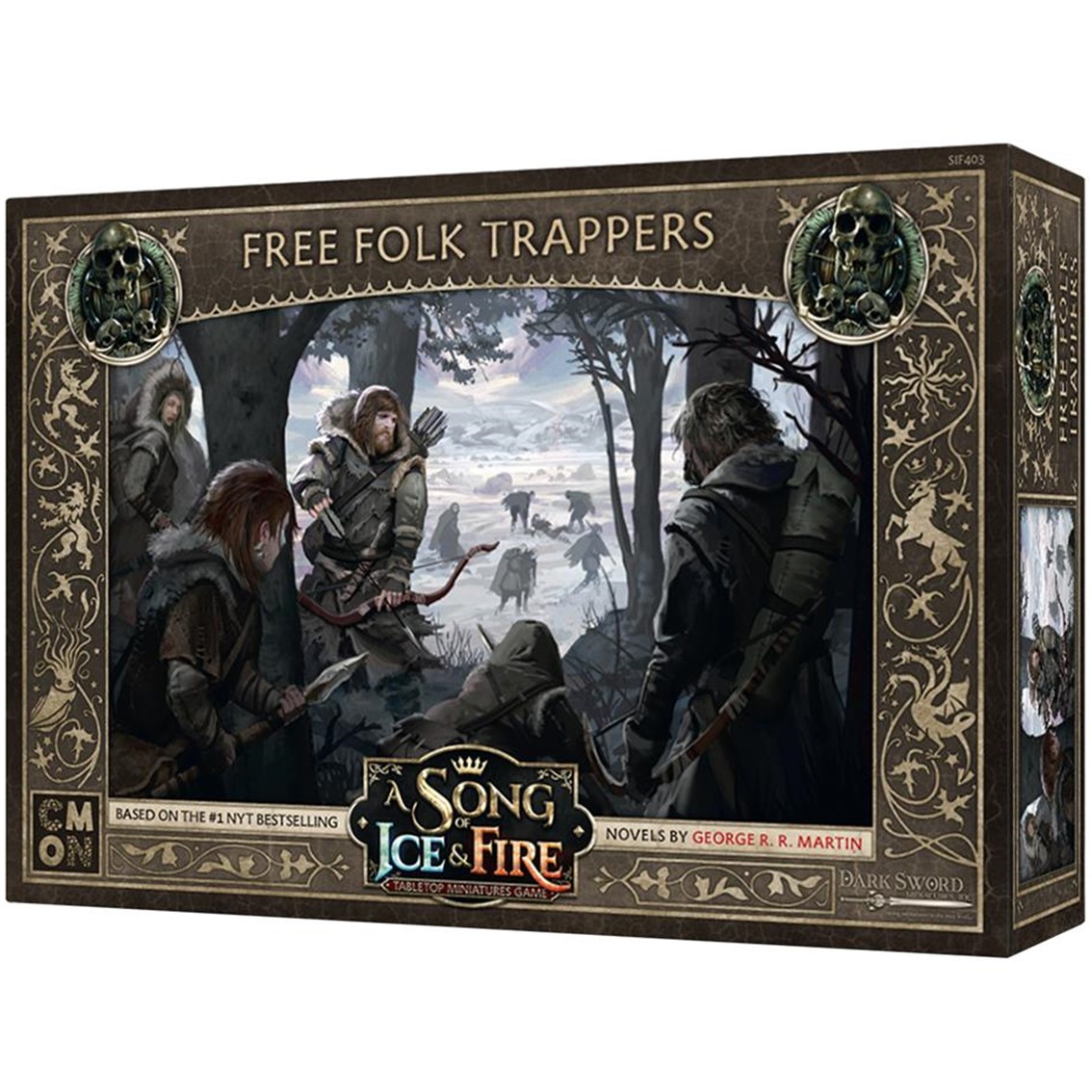 Asmodee Juego de mesa cancion de hielo y fuego: trampero del pueblo libre