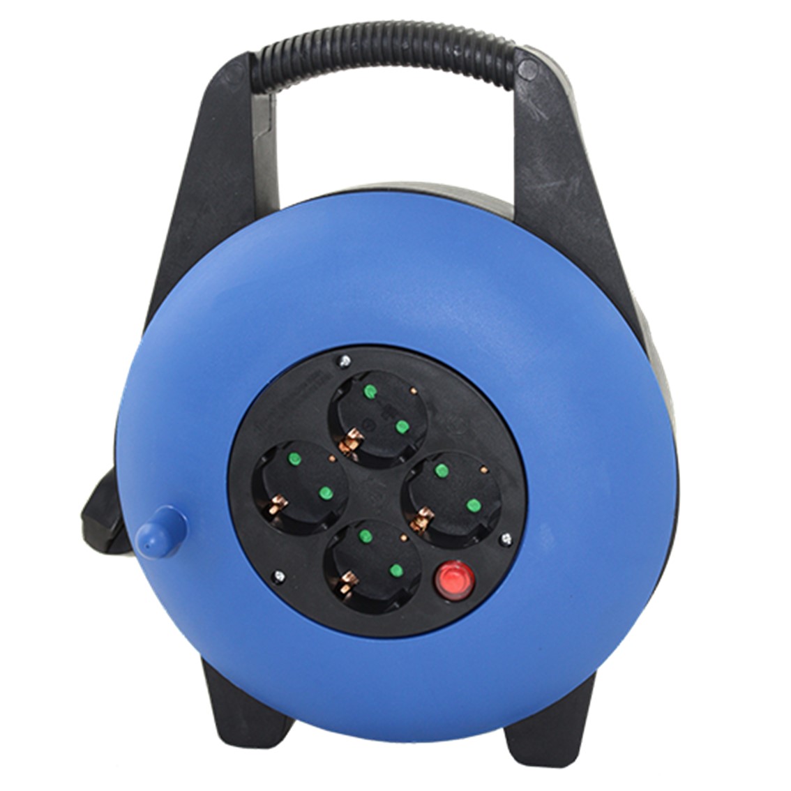Silver Regleta alargadera enrollacables 4 tomas - 10m - 16a - 250v - 3x1.5mm - color azul