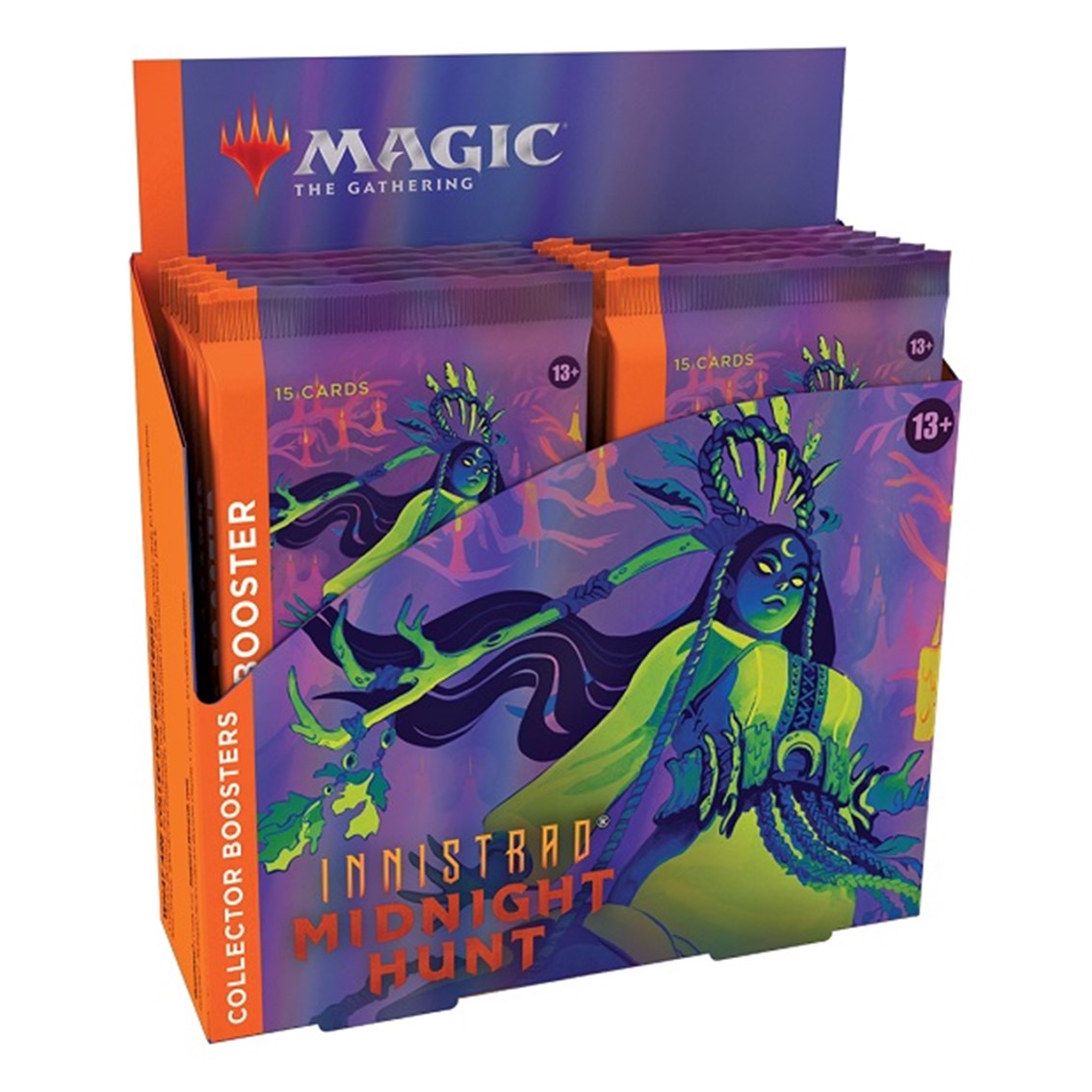 Wizards of the coast Juego de cartas collector booster magic the gathering midnight hunt 12 sobres ingles