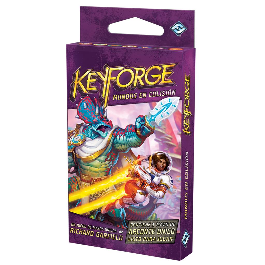 Asmodee Juego de mesa keyforge mundos en colision mazo pegi 14