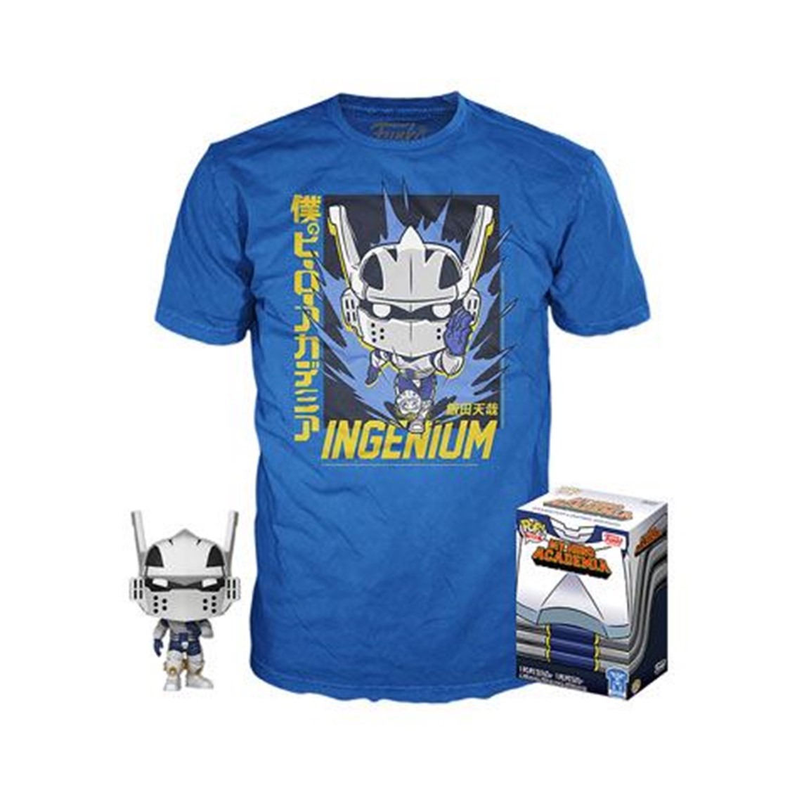 Funko Pop & tee my hero academia tenya iida ingenium (full mech suit) + camiseta talla xl