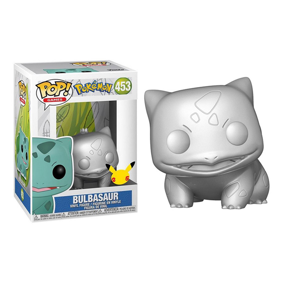 Funko pop jumbo pokemon s6 bulbasaur 10" plateado