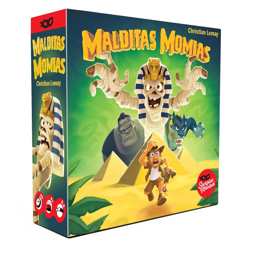 Asmodee Juego de mesa malditas momias pegi 8