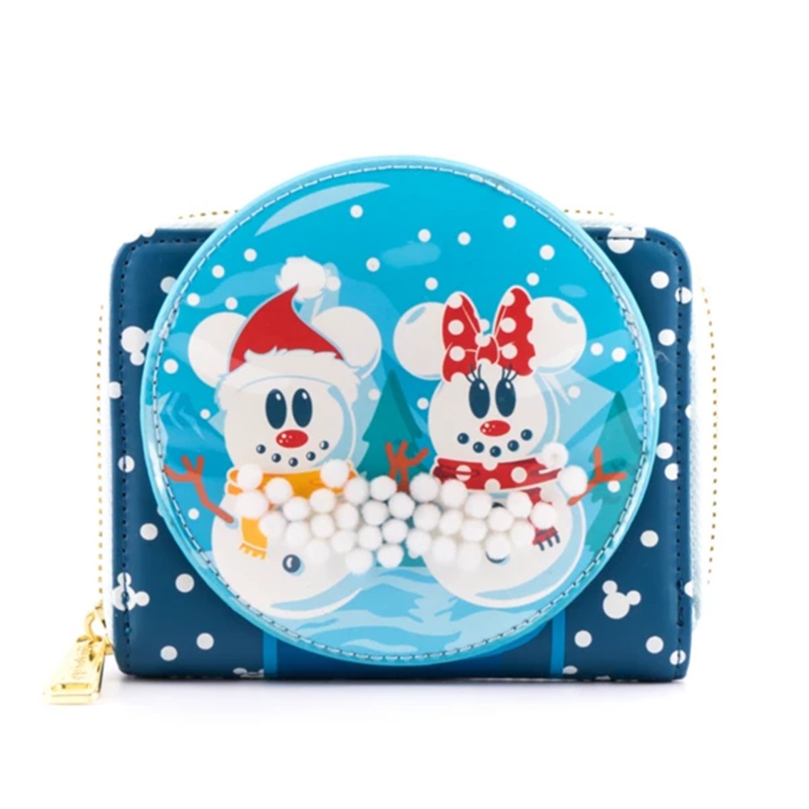 Loungefly Monedero disney minnie y mickey muñecos de nieve