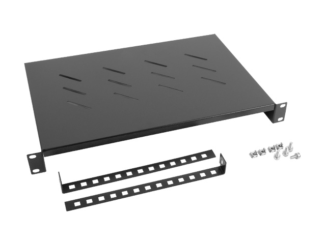 Lanberg Bandeja fija 1u 483x300 mm hasta 25kg rack de 19 negro