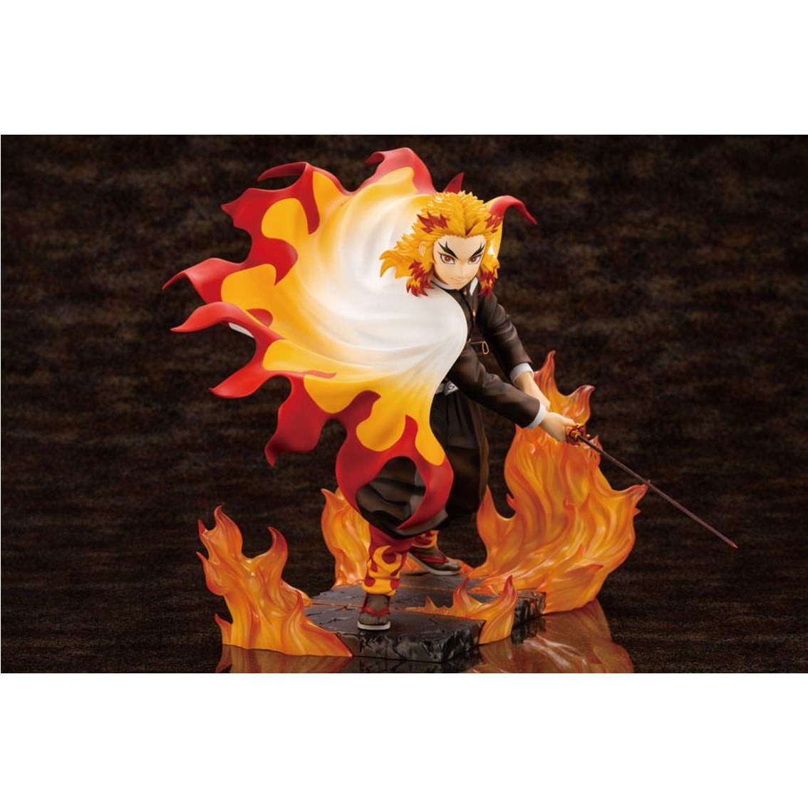 Kotobukiya Figura demon slayer kimetsu no yaiba kyojuro rengoku bonus edition