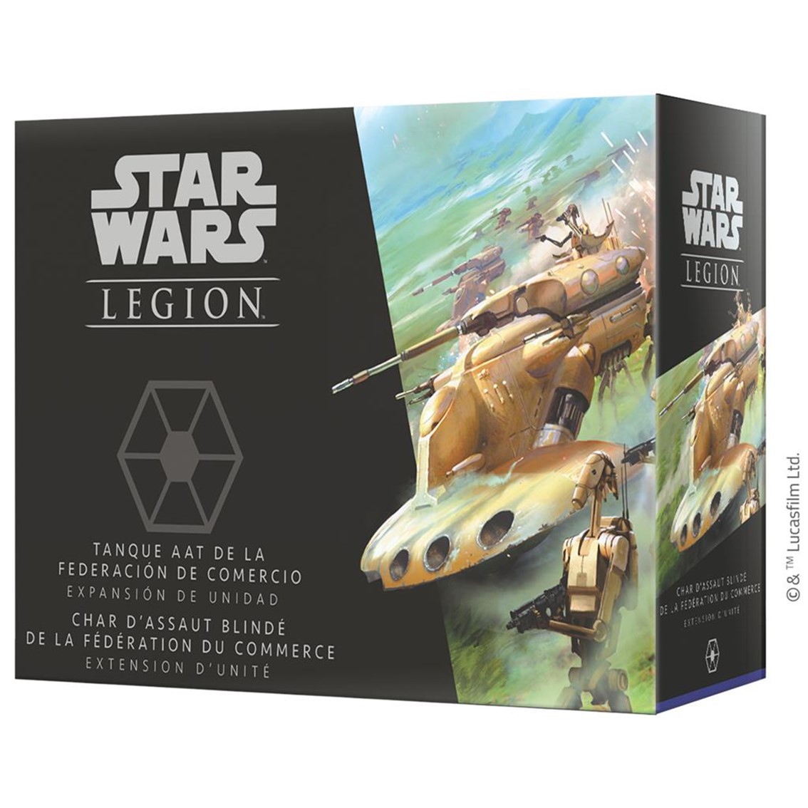 Asmodee Juego de mesa star wars legion: tanque aat de la federacion de comercio pegi 14
