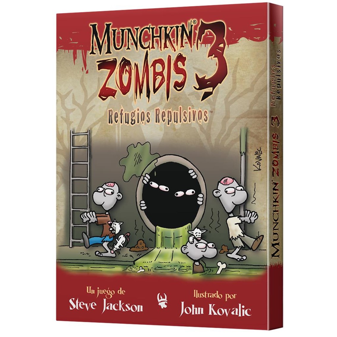 Asmodee Juego de mesa munchkin zombis 3: refugios repulsivos pegi 10