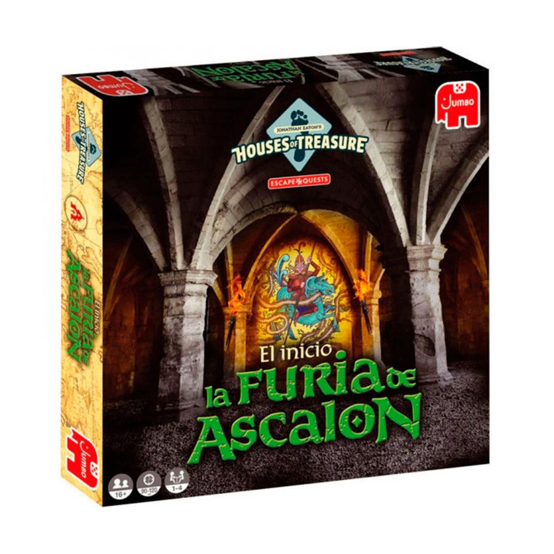 Jumbo Juego de mesa escape quest el inicio - la furia de ascalon pegi 16