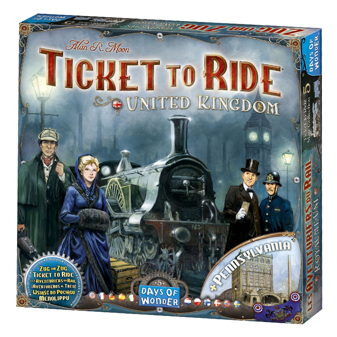 Asmodee Juego de mesa ¡aventureros al tren! reino unido pegi 8