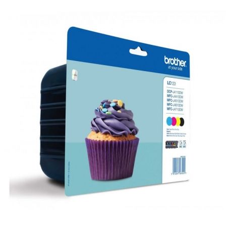 Brother Cartucho de Tinta Original LC-123 Multipack Cian / Amarillo