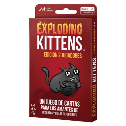 Asmodee Juego de mesa exploding kittens edicion 2 jugadores pegi 7