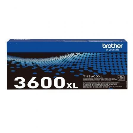 Brother Tóner Original TN3600XL Alta Capacidad Negro