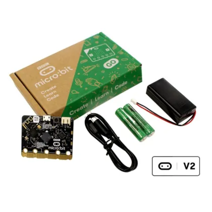Microbit Kit micro:bit go v2.2 con placa + pilas + portapilas + USB