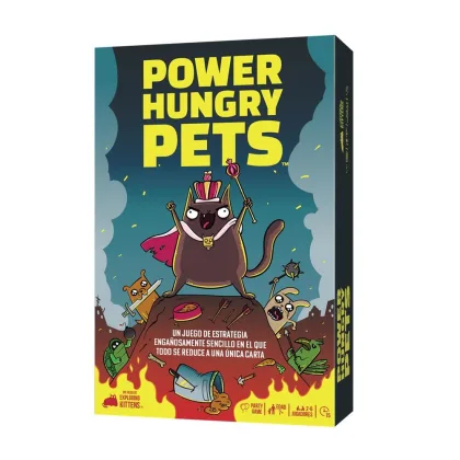 Asmodee Juego de mesa power hungry pets edad recomendada 7 años
