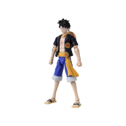 Bandai rojo Figura bandai one piece anime heroes luffy dressrosa