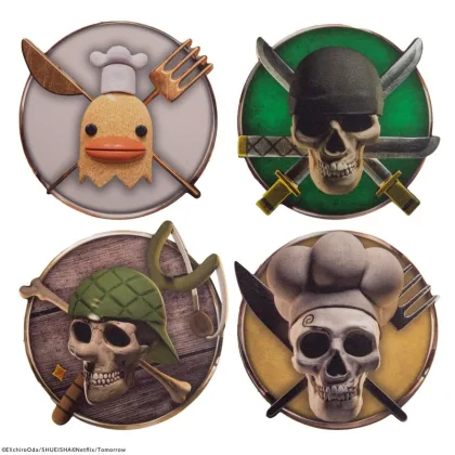 Cinereplicas Set 4 posavasos one piece #2