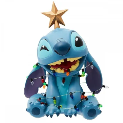 Enesco Figura disney stitch luces navideñas