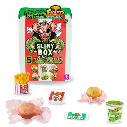 Bandai rojo Juguete bandai terror fried caja viscosa