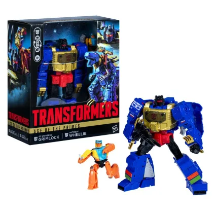 Hasbro Figura transformers age of the primes g2 universe grimlock autobot wheelie