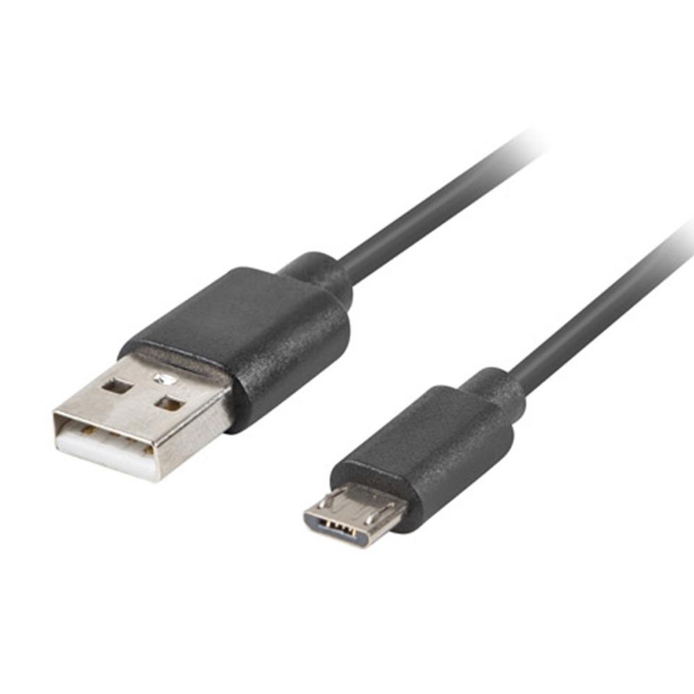 Lanberg micro USB a USB 2.0 3m - macho - macho negro