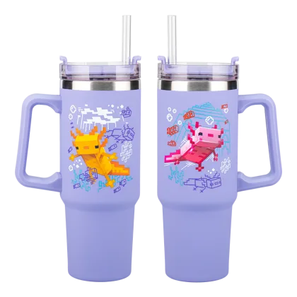Paladone Vaso termo con pajita minecraft