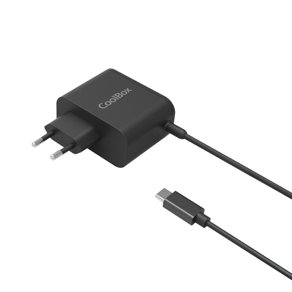 Adaptador cargador de portatil coolbox gan usb - c 65w