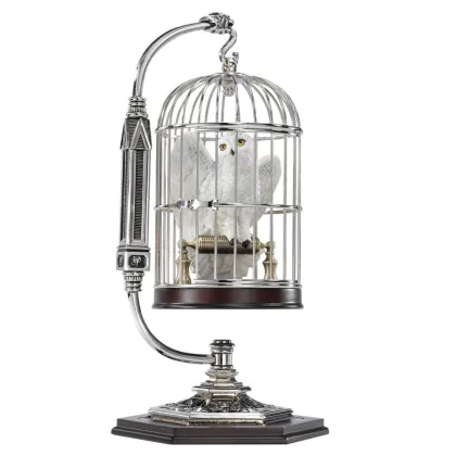 The noble collection Figura en miniatura harry potter hedwig en jaula
