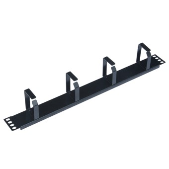 Wp european cabling solution Panel pasa cables wp 1u - metalico negro