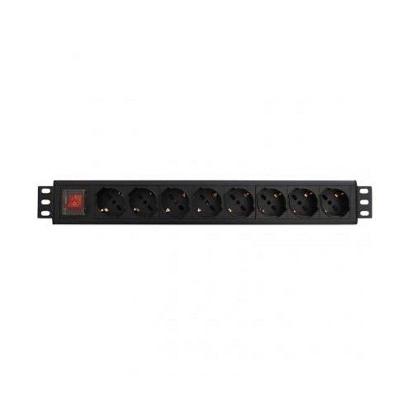 Regleta rack wp 1u 8 enchufes schuko con interruptor
