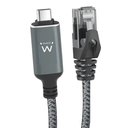 Ewent 3.1 A CAT6 Ftp, 1Gbps, 2m – USB-C / RJ45
