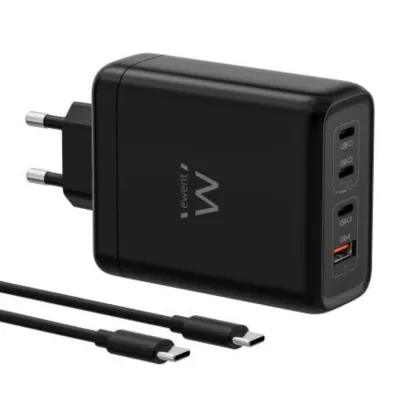 Ewent USB 140W GaN Fast 4-puertos 2m