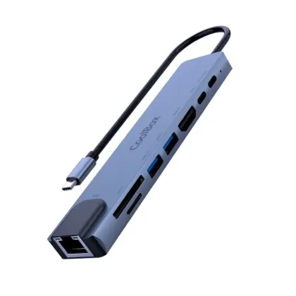 Coolbox Minidock C81 Aluminio – USB-C / HDMI / RJ45