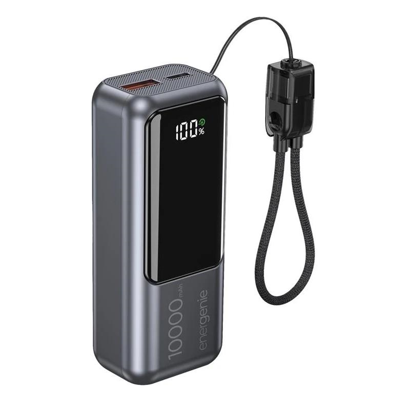 Gembird  Powerbank con LCD 10000 mAh Gris