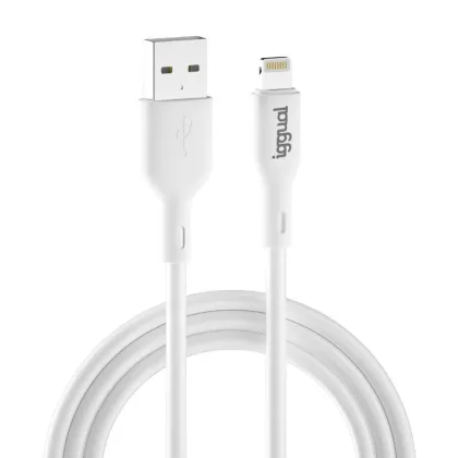iggual USB-A/Lightning 100 cm blanco