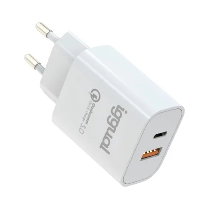 iggual doble USB QC3.0 + tipo C Pd 20W