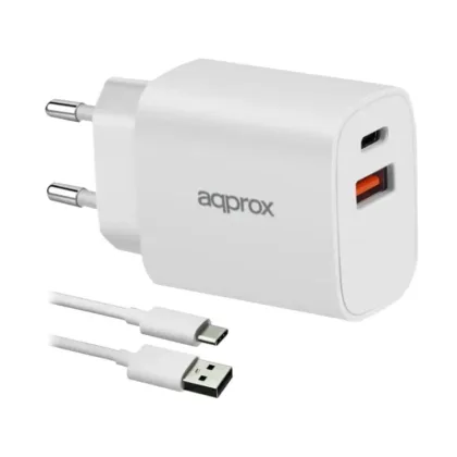 approx! Approx 20W Qc 1 X USB A+ 1 X USB C+Cable – USB-C