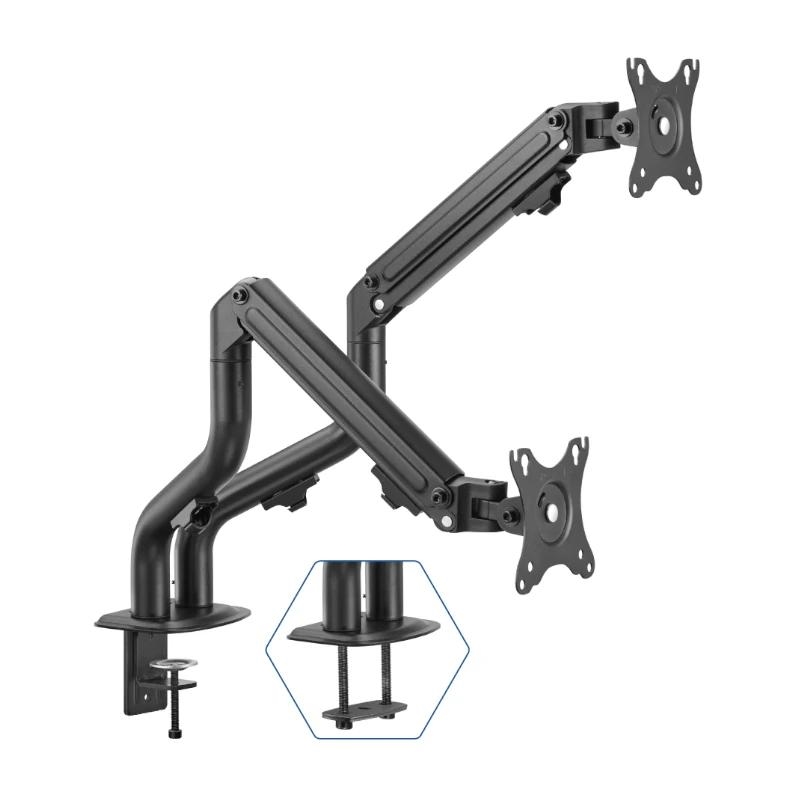 iggual SPMP02 Soporte pinza 2 monitores 17" 32"